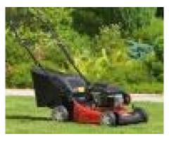 Self - propelled lawn mower for sale .